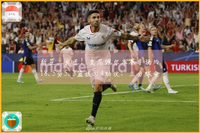 新星三分王！克尼佩尔本赛季场均18.5分5.3篮板3.4助攻，三分球命中率42.5%